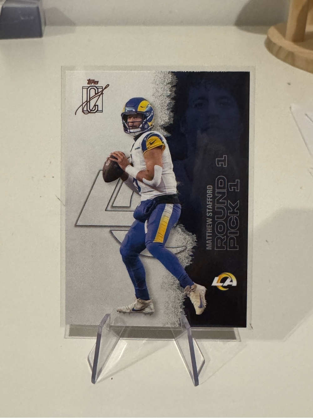 🔥 2025 Matthew Stafford Topps Signature Round 1 Pick 1. #losangelesrams